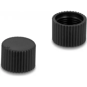 Delock M12 Schraub-Schutzkappe, Kunststoff, IP67 staub- & wasserdicht, Schwarz 60844