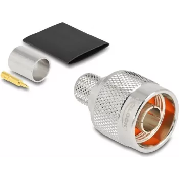 Delock N-Stecker Crimpstecker für LMR-400 mit Schrumpfschlauch 91768