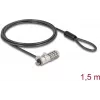 DELOCK Navilock Laptop-Schloss mit Zahlenschloss für HP Nano Slot - Kohlenstoffstahlkabel (20967)