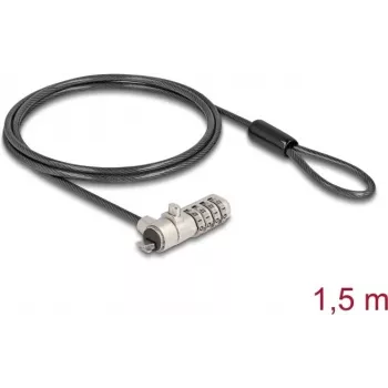 DELOCK Navilock Laptop-Schloss mit Zahlenschloss für HP Nano Slot - Kohlenstoffstahlkabel (20967)
