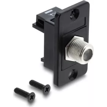 Delock Einbauadapter F Buchse auf F Buchse Schwarz 91188