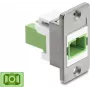 Delock Panel-Montage SC Simplex Kupplung Silber / Hellgrün / Weiß 91103