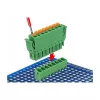 Delock PCB-Klemmenblock-Set 8-polig 3,81 mm Rastermaß vertikal grün (10 Stück) 65974