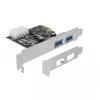 Delock PCI Express x1 Karte zu 2 x USB 3.2 Gen 1 Typ-A, Low-Profile