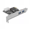 Delock PCI Express x1 Karte zu 2 x USB 3.2 Gen 1 Typ-A, Low-Profile