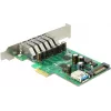 Delock PCI Express x1 Karte zu 6 x externen + 1 x internen USB 3.0