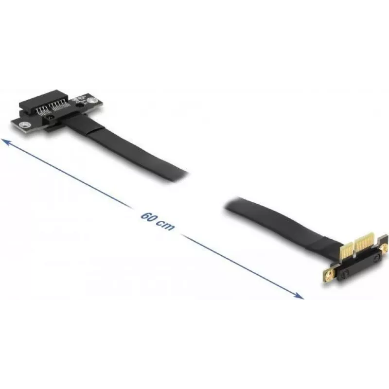 Delock PCI Express x1 Riser-Karte mit 90° gewinkeltem Stecker und 60 cm Kabel