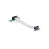 Delock PCI Express x1 zu x1 Riser-Karte mit flexiblem Kabel, 13 cm, links ausgerichtet