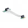 Delock PCI Express x1 zu x1 Riser-Karte mit flexiblem Kabel, 13 cm, links ausgerichtet