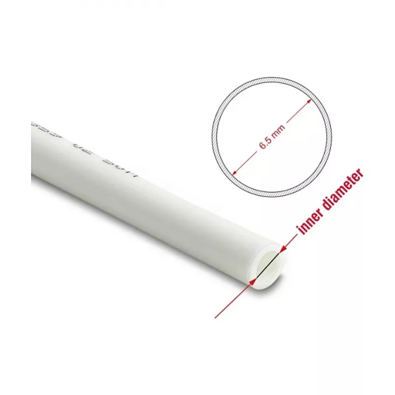 Delock Druckluftschlauch 10 x 6,5 mm PU 50 m Rolle Weiß