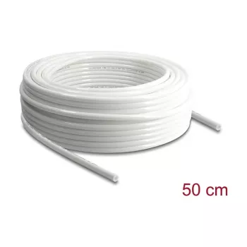 Delock Druckluftschlauch 10 x 6,5 mm PU 50 m Rolle Weiß