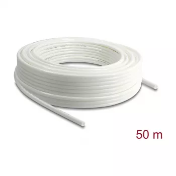Delock Druckluftschlauch 8 x 5 mm 50 m Rolle Weiß (PU)