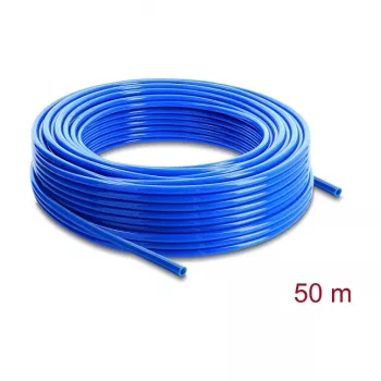 Delock Pneumatikschlauch 8 x 5 mm AD x ID 50 m Rolle Blau PU