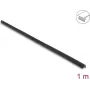 Delock PVC selbstklebendes geripptes Kantenschutzprofil 25 x 25 mm, 1 m, Schwarz 18490