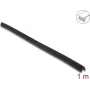 Delock PVC selbstklebendes geripptes Kantenschutzprofil 35 x 35 mm, 1 m, Schwarz 18491