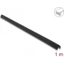 Delock PVC selbstklebendes geripptes Kantenschutzprofil, 40 x 40 mm, 1 m, Schwarz 18492