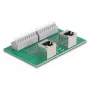 Delock RJ45 2 x Buchse auf 2 x Klemmenblock mit Druckknopf für DIN-Schiene gewinkelt (66995)