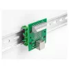 Delock RJ45 Buchse auf Klemmenblock mit Druckknopf für DIN-Schiene 66992