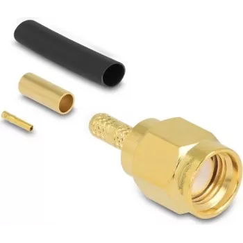 Delock RP-SMA Crimpstecker für RG-174/RG-316/RG-188, vergoldete Kontakte, 50 Ohm 91788