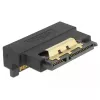 Delock SATA 22 Pin Buchse auf Stecker Adapter mit Verriegelung – nach unten abgewinkelt