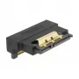 Delock SATA 22 Pin Buchse auf Stecker Adapter mit Verriegelung – nach unten abgewinkelt
