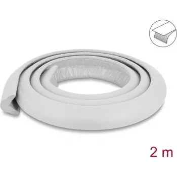 Delock Selbstklebendes Schaumstoff-Kantenschutzband 35 x 13 mm, 2 m, Grau 18489