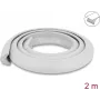 Delock Selbstklebendes Schaumstoff-Kantenschutzband 35 x 13 mm, 2 m, Grau 18489