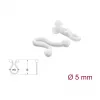Delock Spiralschlauch 5 mm Transparent, 100 Stück
