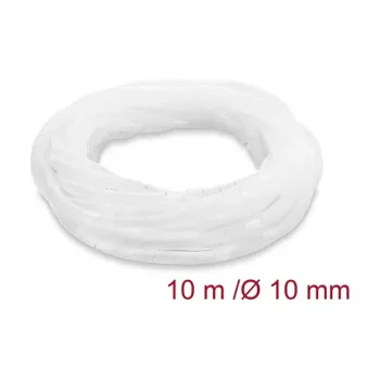 Delock Spiralwickel 10 mm Durchmesser 10 m Transparent