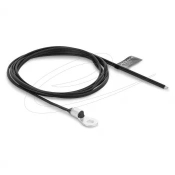 Delock Temperatursensor-Kabel M4 mit 2 offenen Kabelenden, PVC-Flachband B25/85 3435K 1 m