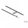 Delock Temperatursensor-Kabel M4 mit 2 offenen Kabelenden, PVC-Flachband B25/85 3435K 1 m