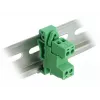 DELOCK Klemmenblock-Set für DIN-Schiene 2-polig Rastermaß 5,08 mm gewinkelt