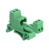 DELOCK Klemmenblock-Set für DIN-Schiene 2-polig Rastermaß 5,08 mm gewinkelt
