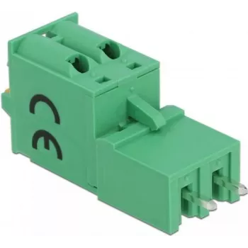 Delock Klemmenblock-Set für Leiterplatte, 2-polig, 5,08 mm Rastermaß, vertikal 66500