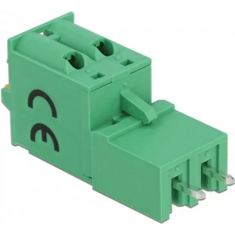 Delock Klemmenblock-Set für Leiterplatte, 2-polig, 5,08 mm Rastermaß, vertikal 66500