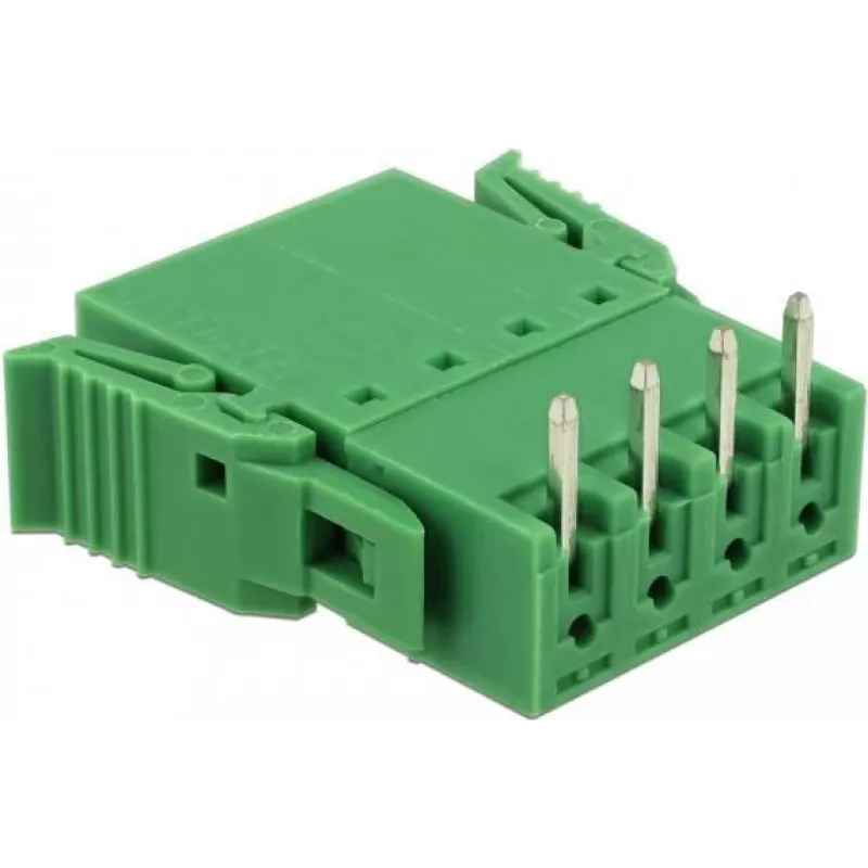 Delock Klemmenblock-Set für Platine 4-polig 3,81 mm Rastermaß horizontal (65954)
