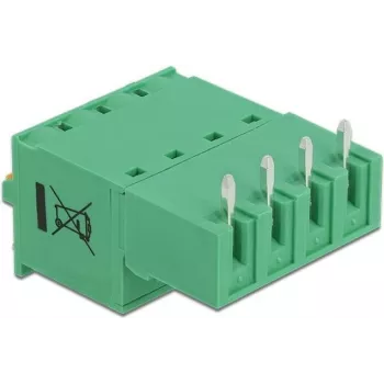 Delock Klemmenblock-Set für Platine 4-polig 5,08 mm Rastermaß horizontal 66506