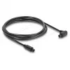 Delock TOSLINK Digitales optisches Audiokabel, 90° gewinkelt auf gerade, 1,5 m, 4 mm, Schwarz