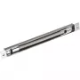 DELTA ATLO-KPS-21X262/SHEEL-S Einbau-Kabeldurchführung mit Bürstendichtung, eloxiertes Silber, 262 mm