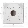 DELTA BD-B116 Universelle Wandhalterung für Dome- und Bullet-Überwachungskameras, Aluminiumlegierung, Weiß, 2 kg Tragkraft, Innen-/Außenbereich