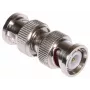 DELTA BNC-Stecker auf BNC-Stecker gerader Kupplungsadapter, 75 Ohm, vernickeltes Messing, PTFE-Isolator