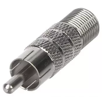DELTA CINCH-W/F-G F-Typ Buchse auf Cinch-Stecker Adapter