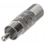 DELTA CINCH-W/F-G F-Typ Buchse auf Cinch-Stecker Adapter