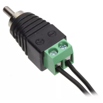 DELTA CINCH-W/S RCA-Stecker, Weiß, vergoldet, Lötanschluss
