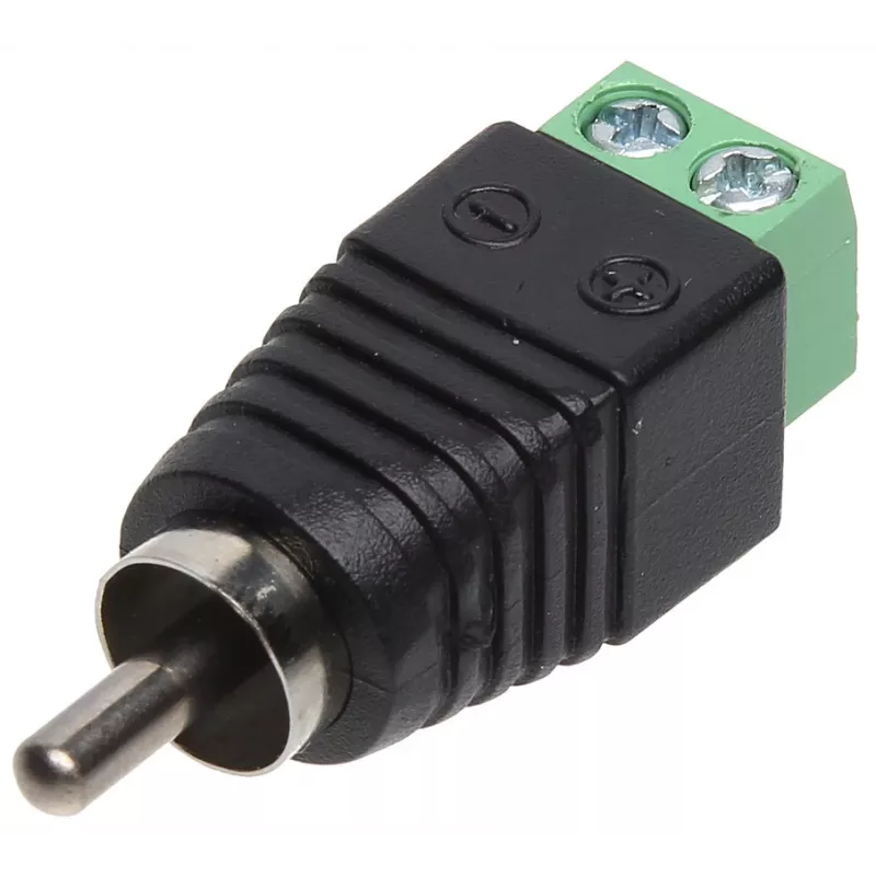 DELTA CINCH-W/S RCA-Stecker, Weiß, vergoldet, Lötanschluss