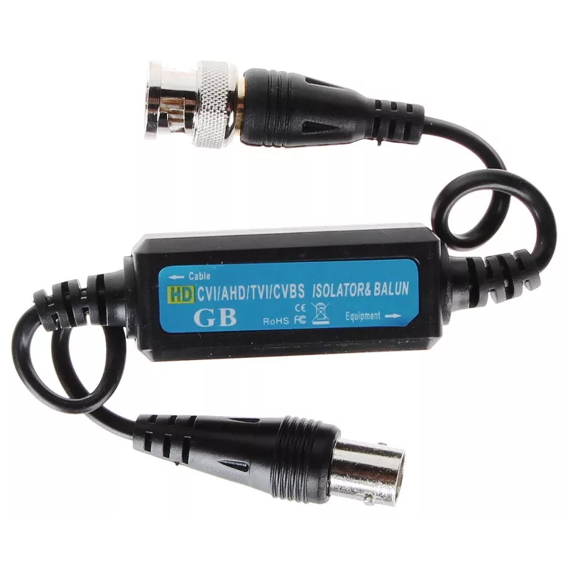 DELTA D-SEP/HD Video Ground Loop Isolator für AHD/HD-CVI/HD-TVI/CVBS, BNC, 75 Ohm, 4K