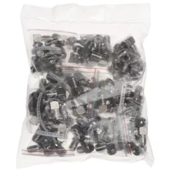 DELTA F-Typ Winkeladapter Stecker auf Buchse vernickelt 75 Ohm