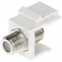 DELTA FX-F1 Glasfaser-Keystone-Modul, SC Simplex/LC Duplex Adapter, Weiß