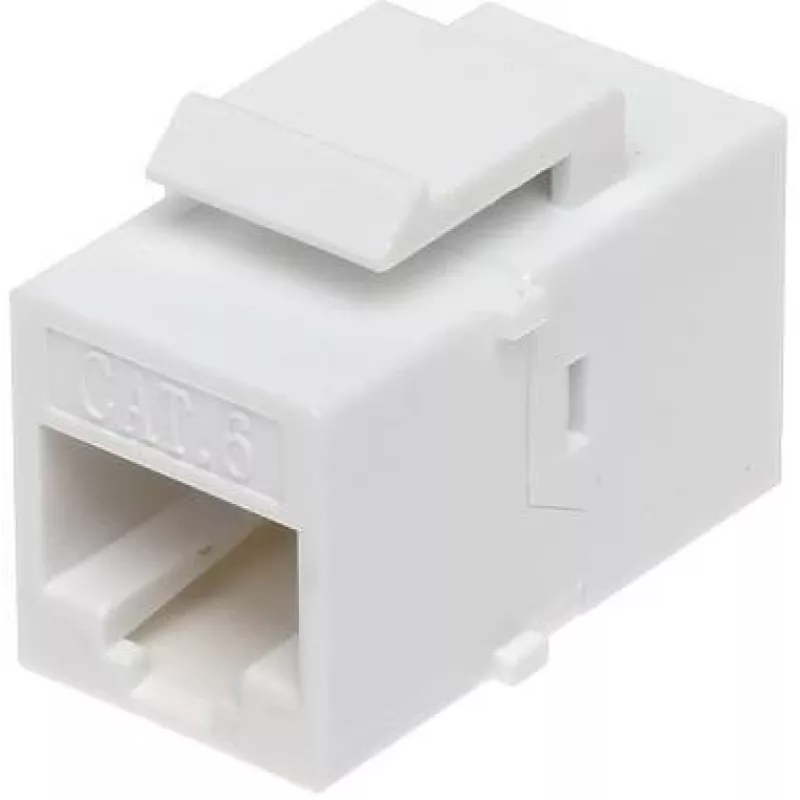 DELTA FX-RJ45-G/RJ45-G/6 Geschirmter Cat6 Keystone Jack, werkzeuglos, Goldkontakte