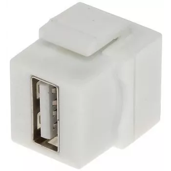 DELTA FX-USB/C USB-C Buchse auf USB-C Buchse Keystone Jack Adapter, USB 3.1 Gen 2 10Gbps, 100W PD, DisplayPort Alt Mode, Schwarz